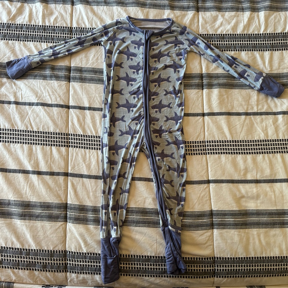 Little Sleepies Shark Convertible Pajamas